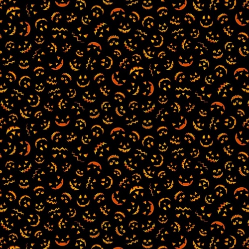 Jack O Lantern Halloween Fabric