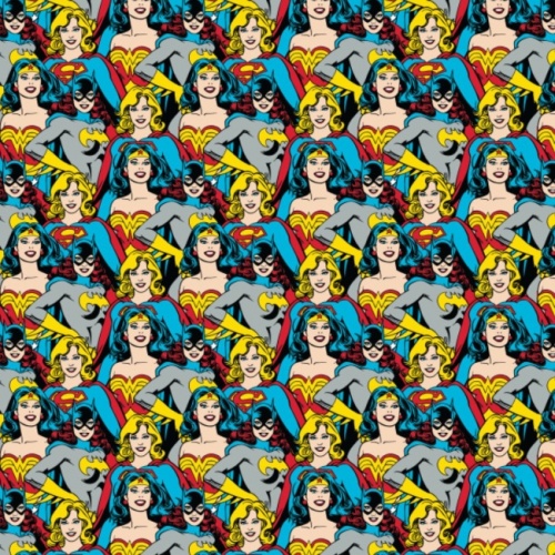 FB DC Heroines Stacked Fabric