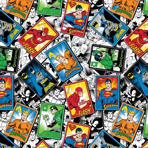 DC Male Trading Cards Fabric