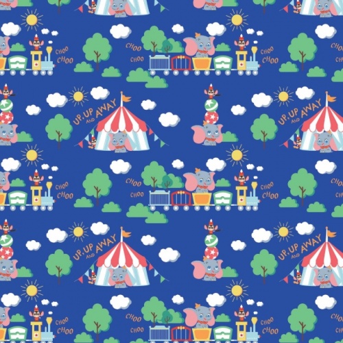 Disney Dumbo Fabric - Circus Train