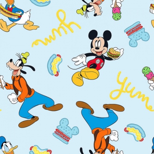 Disney Mickey and Friends Food Fabric