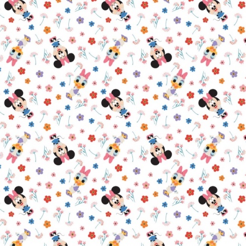 Disney Fabric - Minnie And Daisy Floral