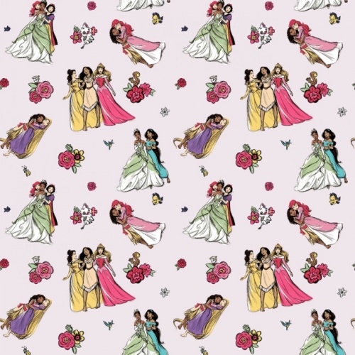 Disney Princess Floral and Friends Fabric