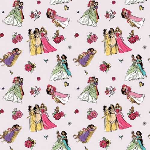 Disney Princess Floral and Friends Fabric