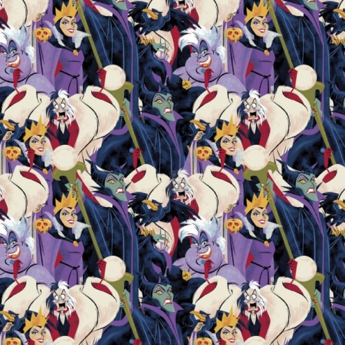 Disney Villains Fabric - Party Of Villains