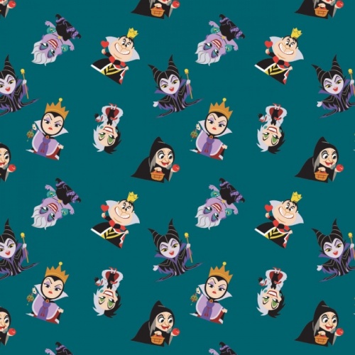 Disney Villains Fabric - Villains Gather