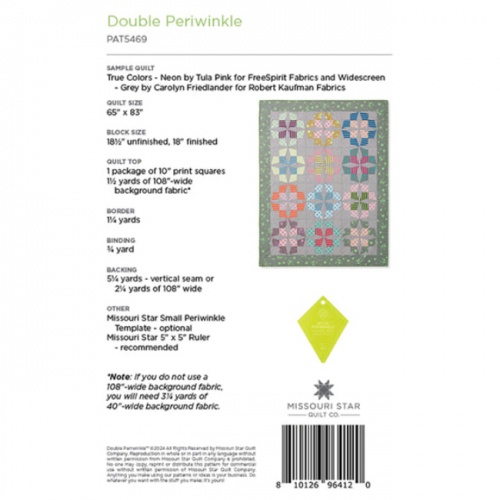 Missouri Star - Double Periwinkle - Quilt Pattern