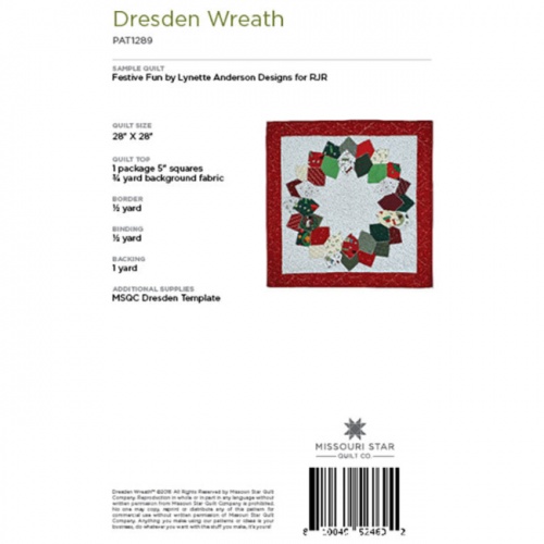 Missouri Star - Dresden Wreath - Quilt Pattern