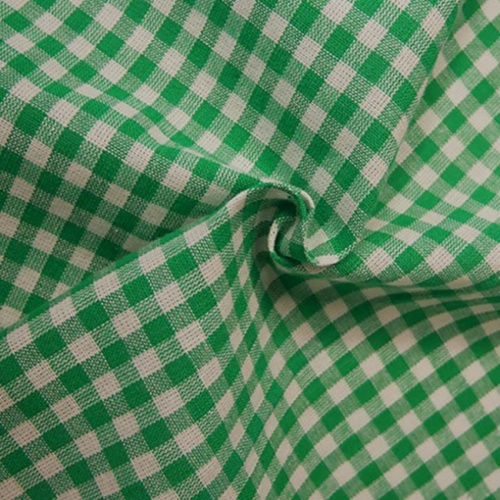 Emerald - Cotton Gingham Fabric - 1/4 inch