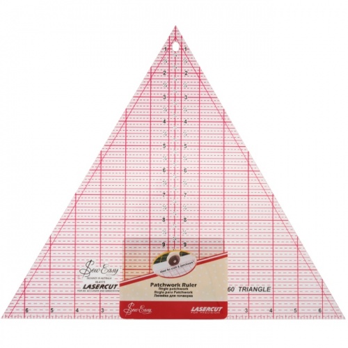 Large Sew Easy 60 Degree Triangle Ruler