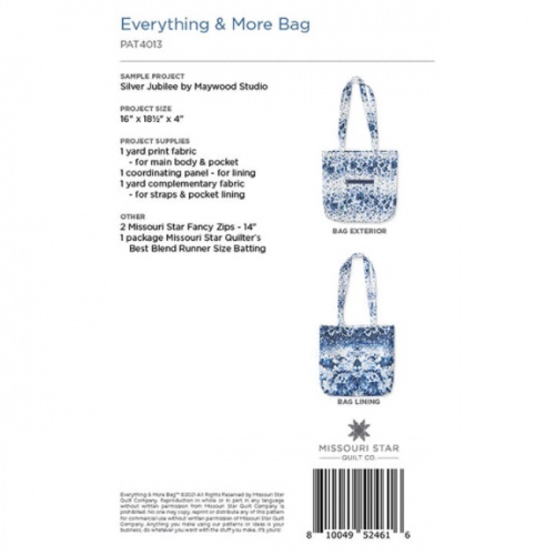 Missouri Star - Everything & More - Bag Pattern