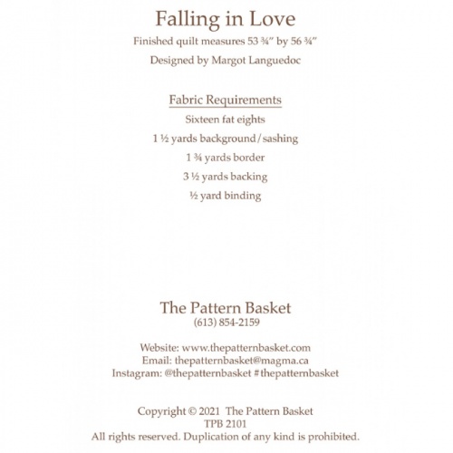 Falling in Love - Heart Quilt Pattern