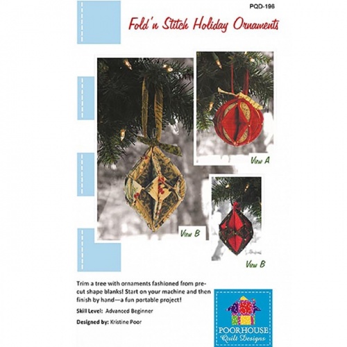 Fold'N Stitch Holiday Ornaments Pattern