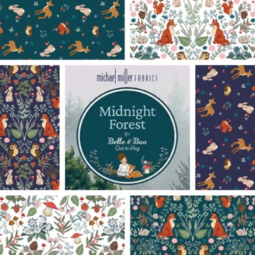 Midnight Forest Fat Quarters x 6