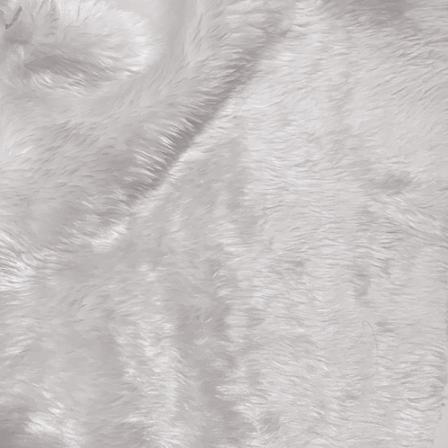 Fun Faux Fur fabric - White