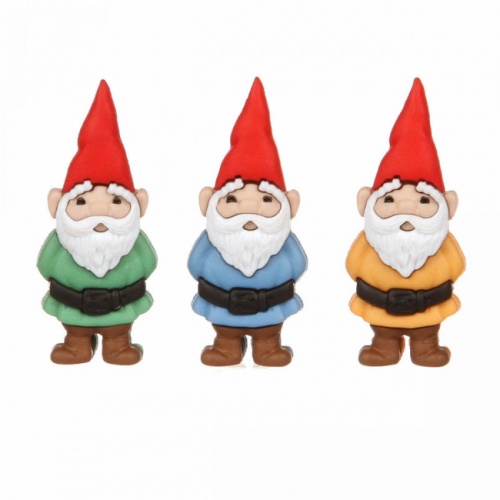 Garden Gnomes Button Embellishments