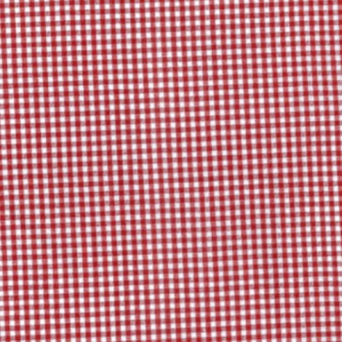 Red - Gingham Check Fabric