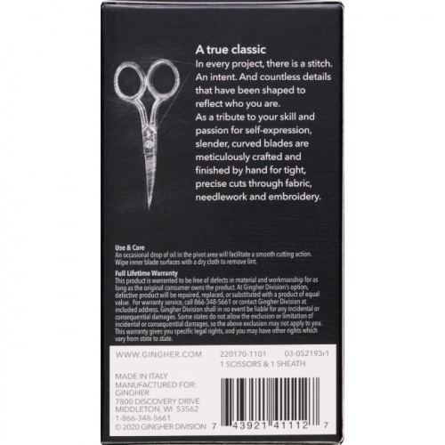 4in Curved Embroidery Scissors | Gingher