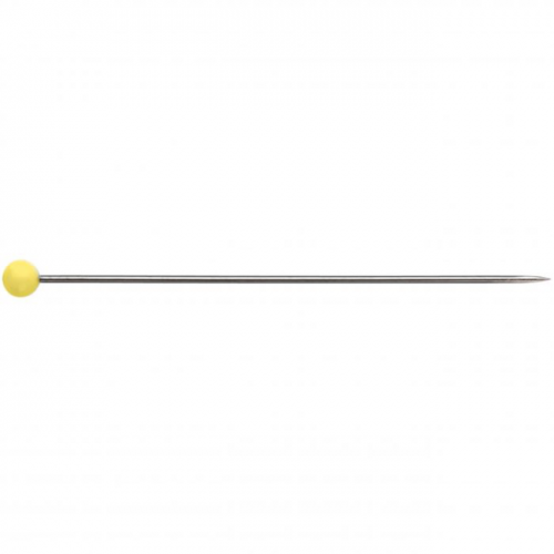 Yellow Long Glass Head Pins | Prym