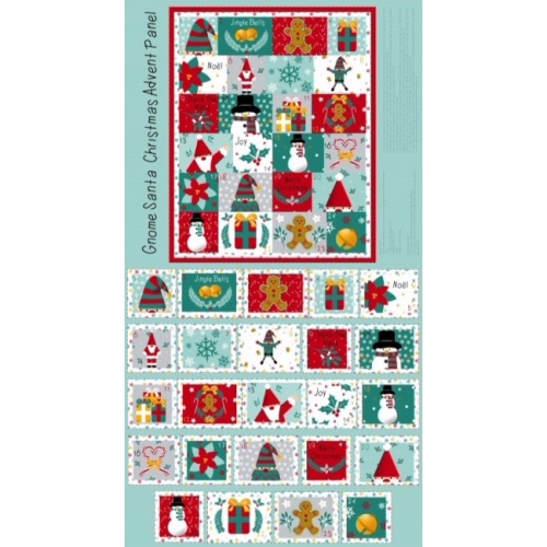 Gnome Santa Advent Calendar Panel