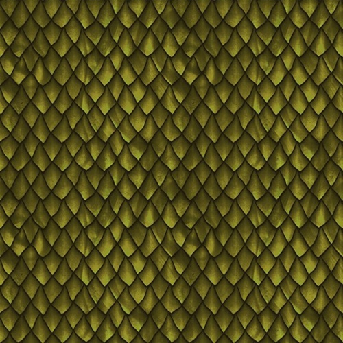 Green Dragon Scales Fabric
