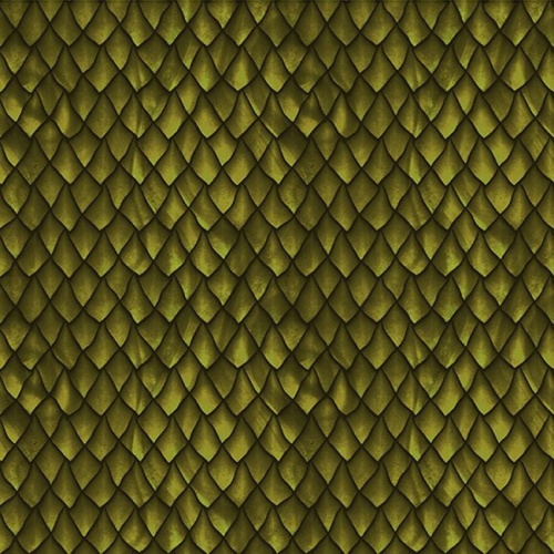 Green Dragon Scales Fabric