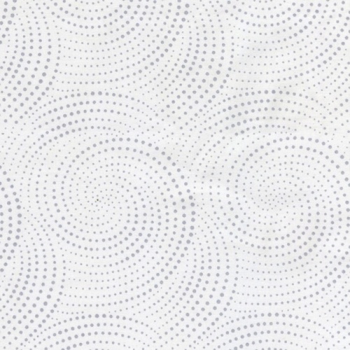 Timeless Treasures 108'' Grey Dotted Spirals Extra Wide Fabric