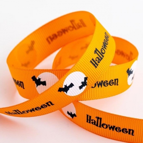 Halloween and Bats Grosgrain Ribbon 5m