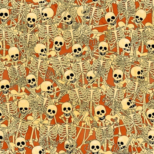 Bone Dance Halloween Fabric