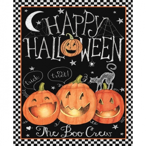 Happy Halloween Fabric Panel