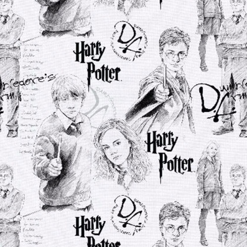 Harry Potter Character Sketch Fabric