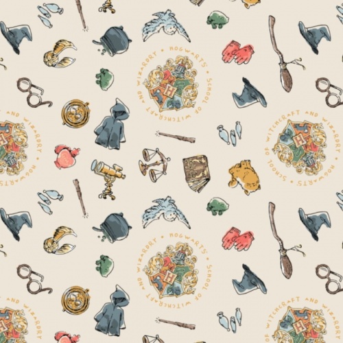 Harry Potter Hogwarts Accessories Fabric