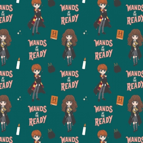 Harry Potter Fabric - Wands At The Ready