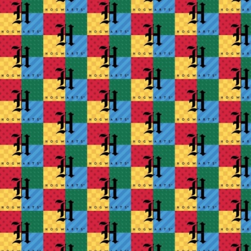FB Harry Potter Hogwarts Checked Fabric
