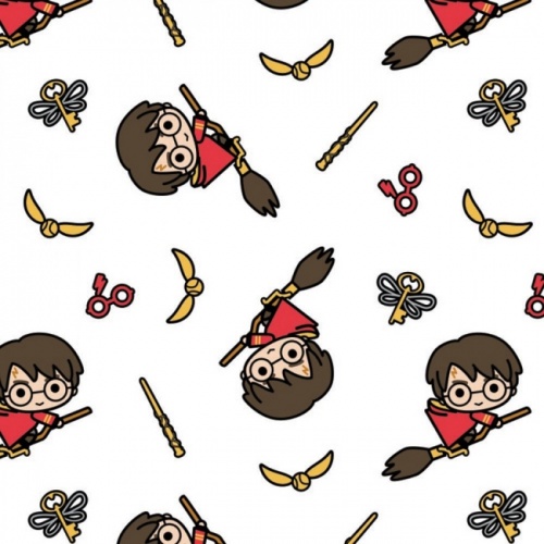 Harry Potter Kawaii Quidditch Fabric