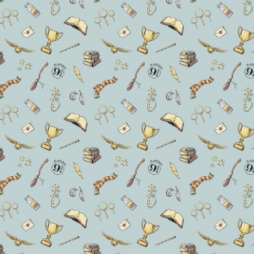 Harry Potter Magic Fabric - Blue