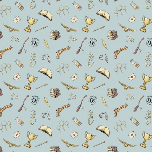 Harry Potter Magic Fabric - Blue