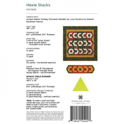 Missouri Star - Hexie Stacks - Quilt Pattern