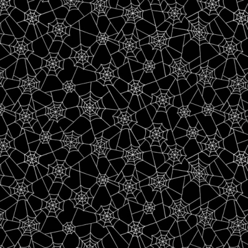 FB Hocus Pocus Spider Webs Glow In The Dark Fabric