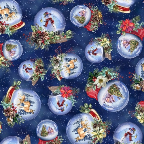 Royal Snow Play Christmas Fabric