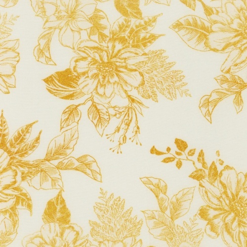 Holiday Flourish Extra Wide - Toile Cream