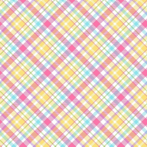 Hoppy Easter Multi Bias Plaid Fabric