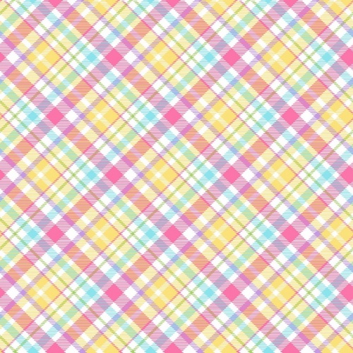 Hoppy Easter Multi Bias Plaid Fabric