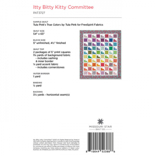 Missouri Star - Itty Bitty Kitty - Quilt Pattern