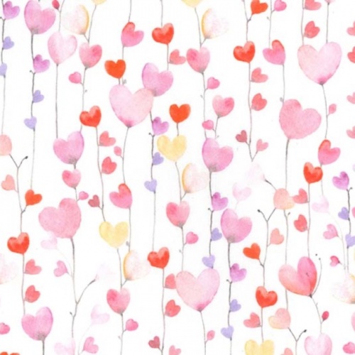 Ivy Hearts Valentines Fabric