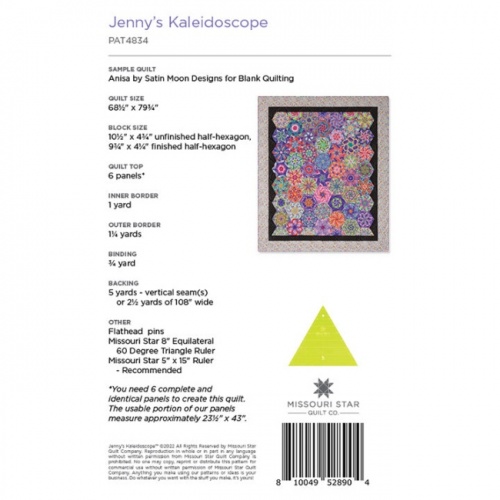 Missouri Star - Jenny's Kaleidoscope - Quilt Pattern