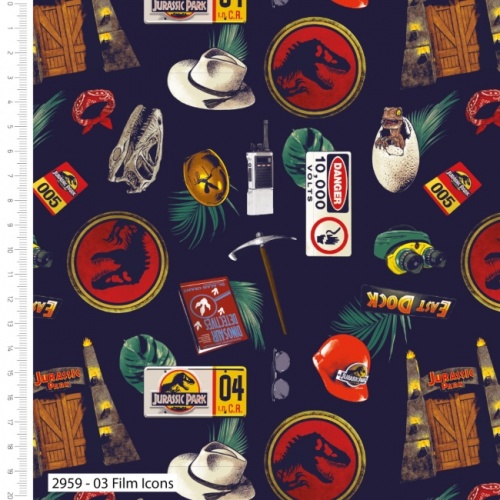 Jurassic Park Fabric - Film Icons