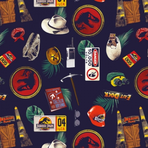 Jurassic Park Fabric - Film Icons