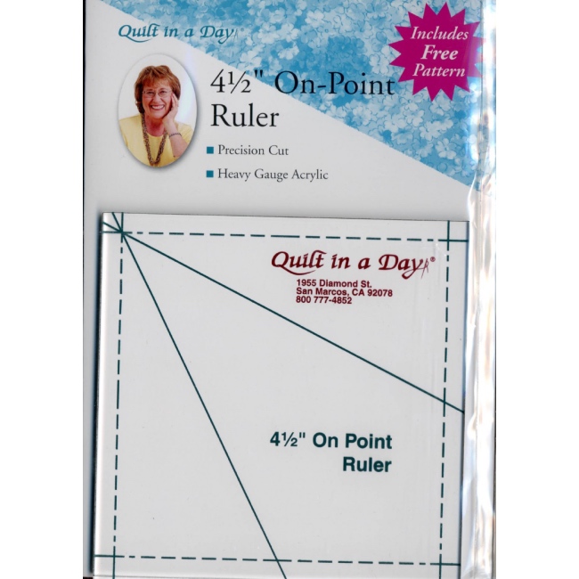 4-1/2in On Point Ruler | Quilt in a day