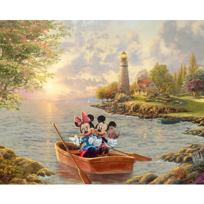 Disney Mickey and Minnie Lighthouse Cove Panel